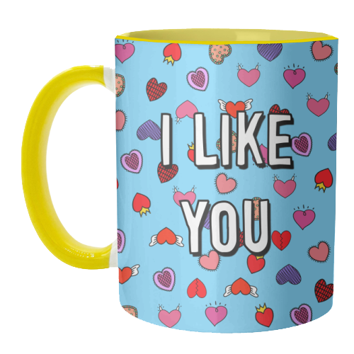 I Like You - unique mug by Adam Regester