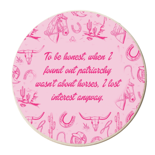 I lost interest….. - personalised beer coaster by Wallace Elizabeth