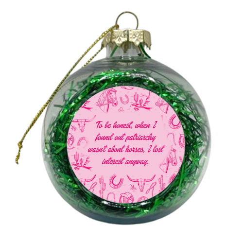 I lost interest….. - xmas bauble by Wallace Elizabeth