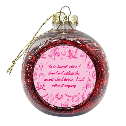 I lost interest….. - xmas bauble by Wallace Elizabeth