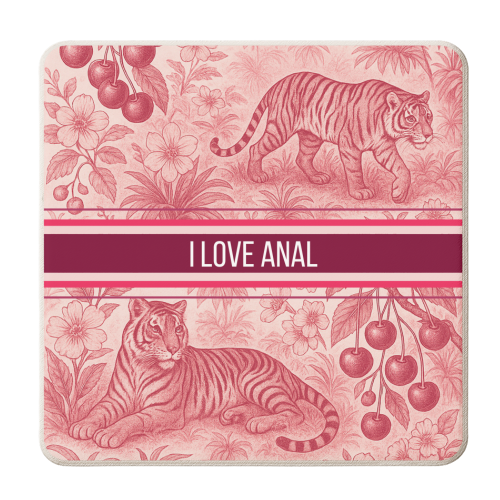 I love anal - personalised beer coaster by Lilly Rose