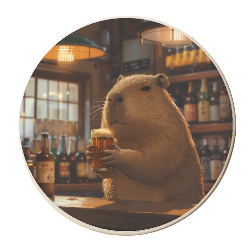 I love beer - personalised beer coaster by DejaReve