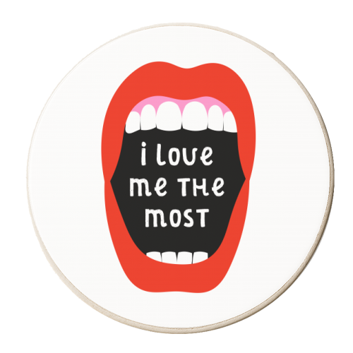 I love me the most - personalised beer coaster by Adam Regester