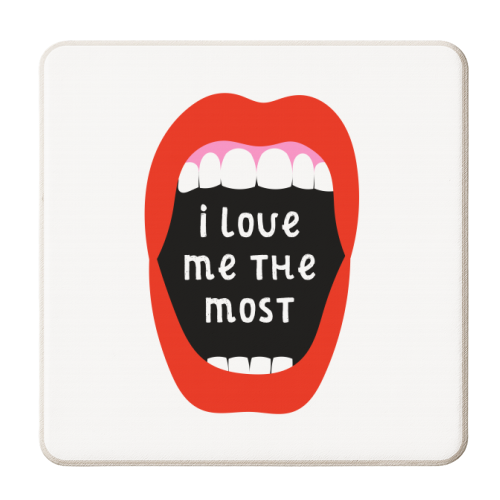 I love me the most - personalised beer coaster by Adam Regester