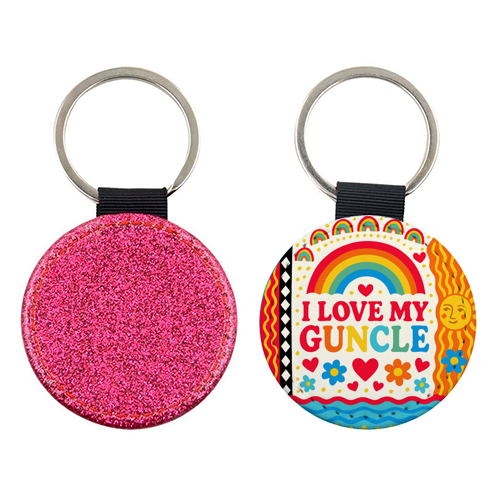 I LOVE MY GUNCLE - keyring by Ms Doodle