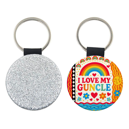 I LOVE MY GUNCLE - keyring by Ms Doodle