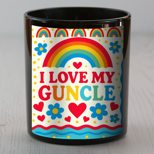 I LOVE MY GUNCLE - scented candle by Ms Doodle
