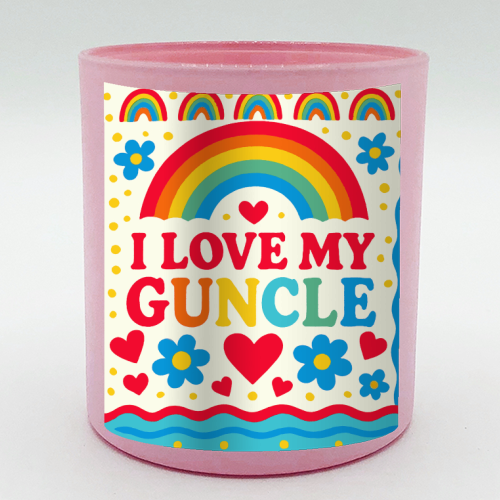 I LOVE MY GUNCLE - scented candle by Ms Doodle