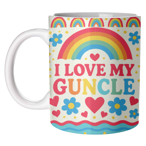 I LOVE MY GUNCLE - unique mug by Ms Doodle