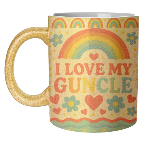 I LOVE MY GUNCLE - unique mug by Ms Doodle