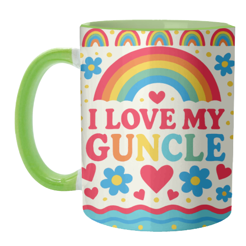 I LOVE MY GUNCLE - unique mug by Ms Doodle