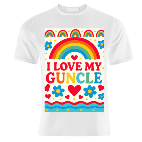 I LOVE MY GUNCLE - unique t shirt by Ms Doodle