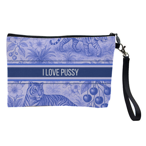 i love pussy - pretty makeup bag by Lilly Rose
