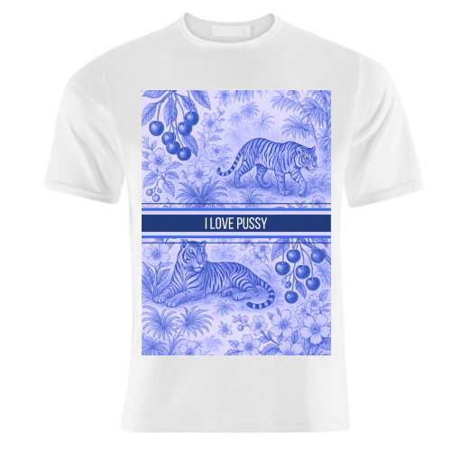 i love pussy - unique t shirt by Lilly Rose