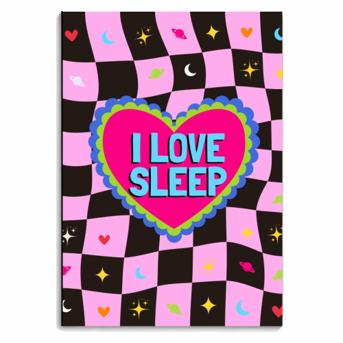 I LOVE SLEEP - personalised A4, A5, A6 notebook by Lilly Rose