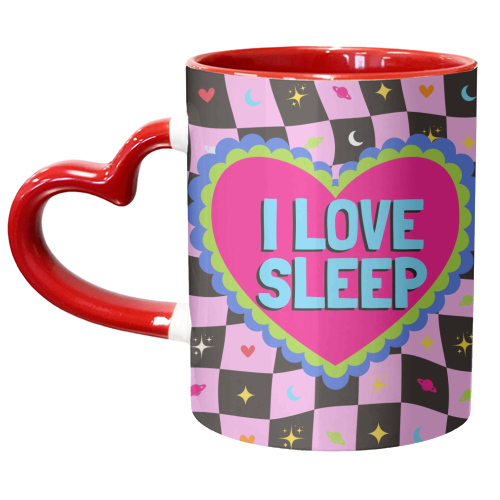 I LOVE SLEEP - unique mug by Lilly Rose