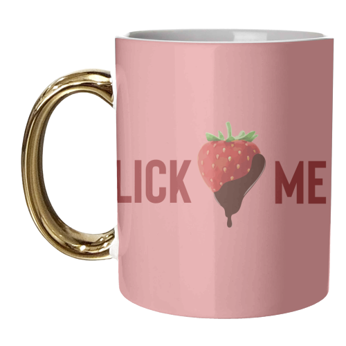 I love strawberries - unique mug by The Yellow Box