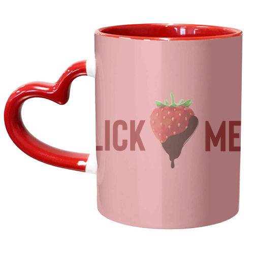 I love strawberries - unique mug by The Yellow Box