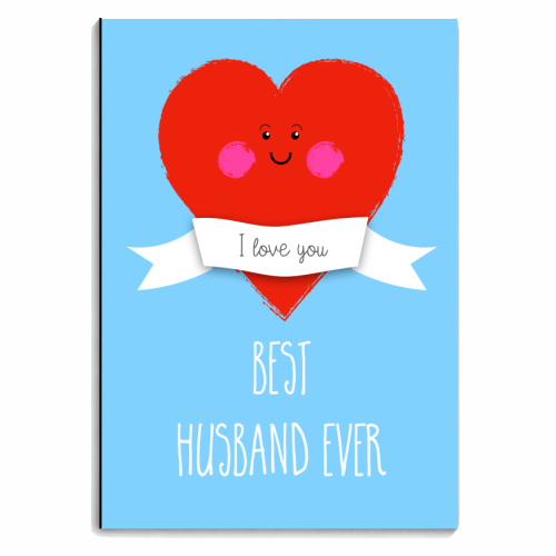 I Love The Best Husband Ever - personalised A4, A5, A6 notebook by Adam Regester