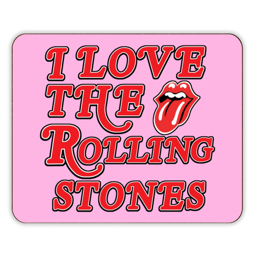 I love the Rolling Stones - designer placemat by Lilly Rose