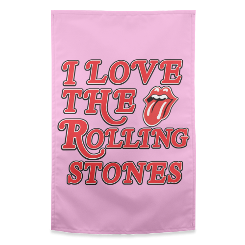 I love the Rolling Stones - funny tea towel by Lilly Rose