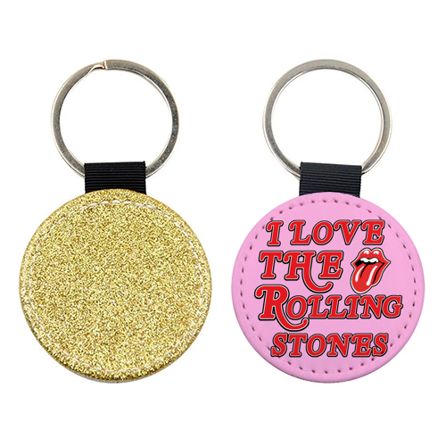 I love the Rolling Stones - keyring by Lilly Rose