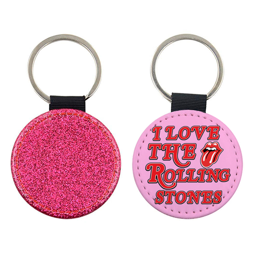 I love the Rolling Stones - keyring by Lilly Rose