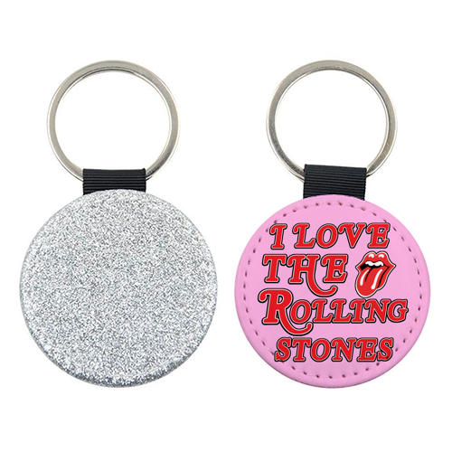 I love the Rolling Stones - keyring by Lilly Rose