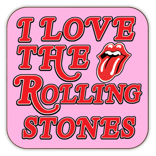 I love the Rolling Stones - personalised beer coaster by Lilly Rose