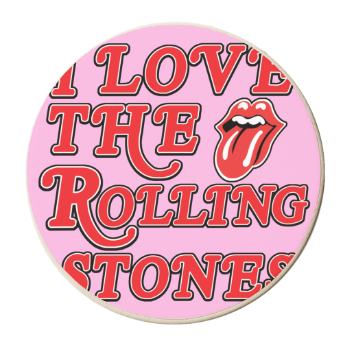 I love the Rolling Stones - personalised beer coaster by Lilly Rose