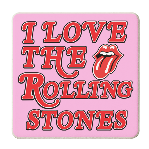 I love the Rolling Stones - personalised beer coaster by Lilly Rose