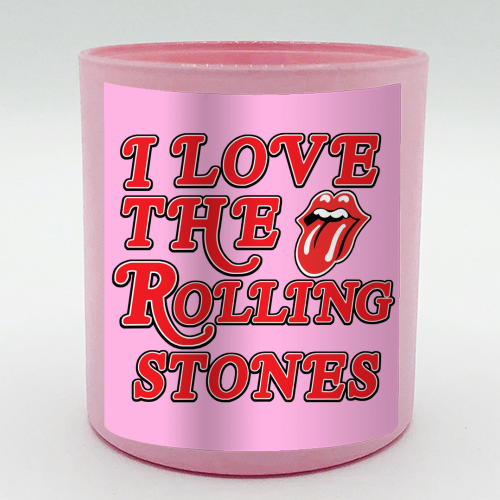 I love the Rolling Stones - scented candle by Lilly Rose