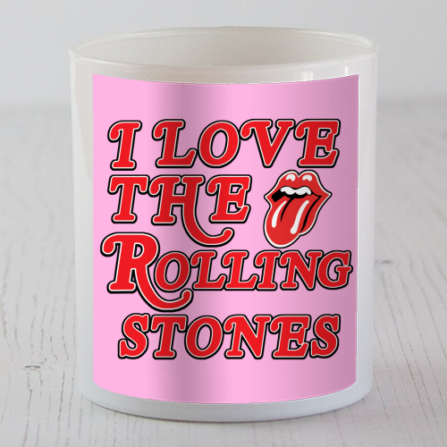 I love the Rolling Stones - scented candle by Lilly Rose