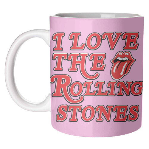 I love the Rolling Stones - unique mug by Lilly Rose
