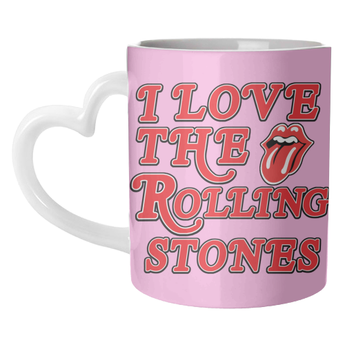 I love the Rolling Stones - unique mug by Lilly Rose