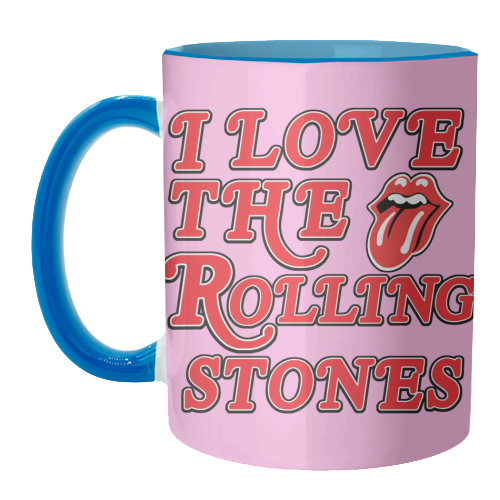 I love the Rolling Stones - unique mug by Lilly Rose