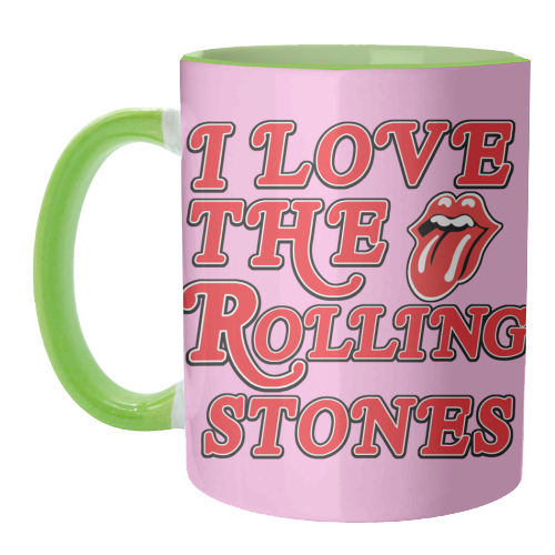 I love the Rolling Stones - unique mug by Lilly Rose