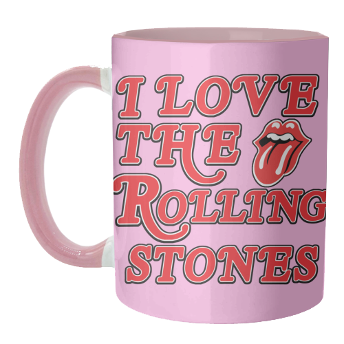 I love the Rolling Stones - unique mug by Lilly Rose