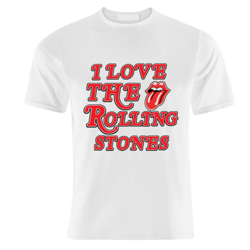 I love the Rolling Stones - unique t shirt by Lilly Rose