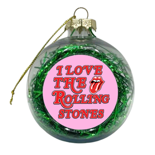 I love the Rolling Stones - xmas bauble by Lilly Rose