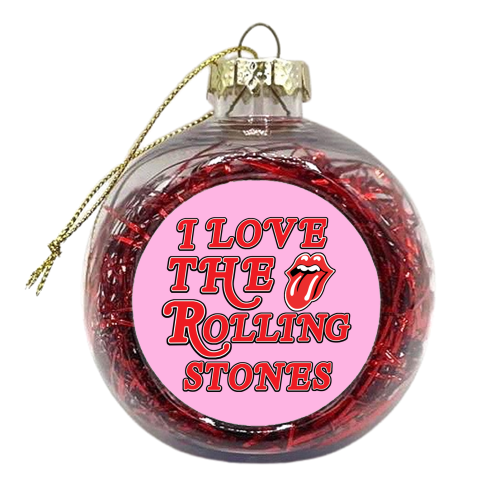 I love the Rolling Stones - xmas bauble by Lilly Rose