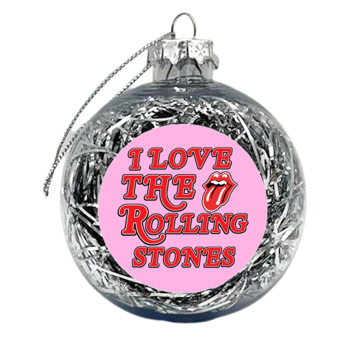 I love the Rolling Stones - xmas bauble by Lilly Rose