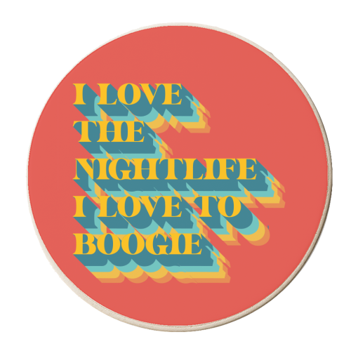 I Love To Boogie - personalised beer coaster by Wallace Elizabeth