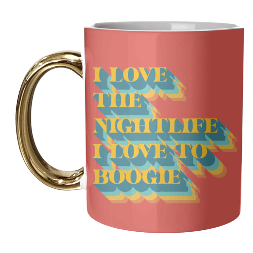 I Love To Boogie - unique mug by Wallace Elizabeth