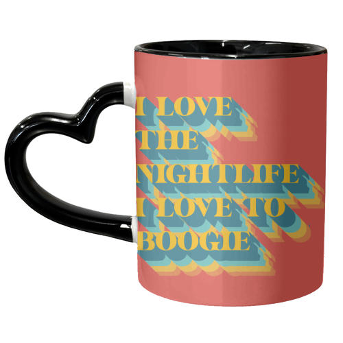 I Love To Boogie - unique mug by Wallace Elizabeth
