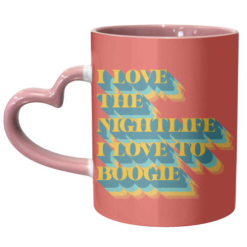 I Love To Boogie - unique mug by Wallace Elizabeth