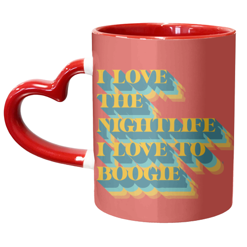 I Love To Boogie - unique mug by Wallace Elizabeth