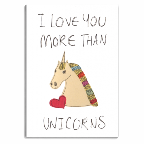 I Love Unicorns - personalised A4, A5, A6 notebook by Yazmin Brooks