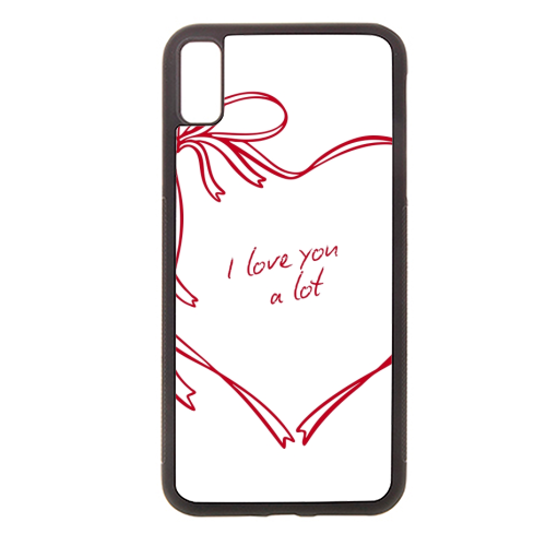 I Love you a lot - stylish phone case by Ms Doodle