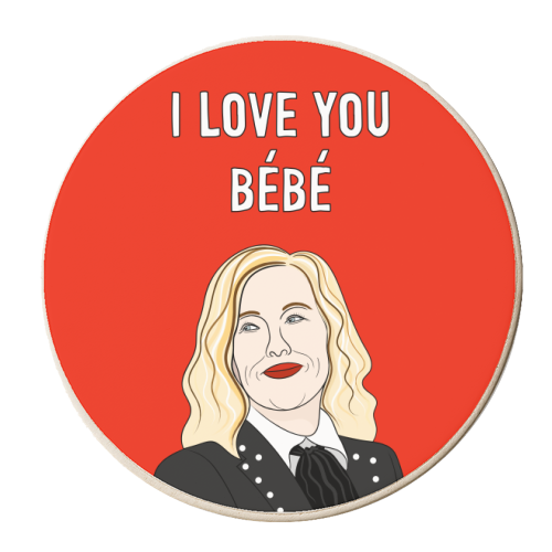 I love You Bébé - personalised beer coaster by Adam Regester